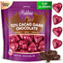 Madelaine Dark Chocolate Mini Hearts Candy 72% Cacao Valentines Day Chocolates, Individually