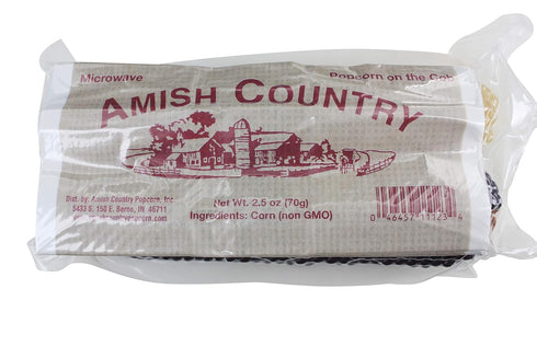 Amish Country Popcorn | Old Fashioned Microwave Popcorn | Non-GMO, Gluten Free, Microwaveable (White & Red Corn on the