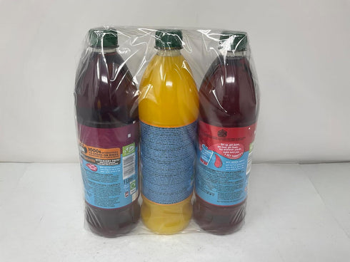 Generic 1L 3 (Summer No Added Sugar Fruit Squash Variety of Fruits, Orange, Apple & Blackcurrant)