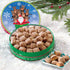 The Swiss Colony Mini Butter Toffee Gift Tin Milk Chocolate Covered Crispy Butter Toffee with Almonds Candy for Gift
