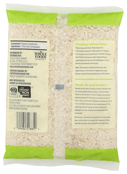 365 by Whole Foods Market 16 oz , Organic Riced Cauliflower, bag