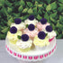 12 Count Global Sugar Art Edible Kosher Royal Icing Deep Violet Medium Roses for Cake and Cupcake Decorating by Chef
