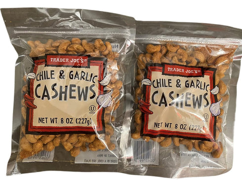 TJ's Trader Joe's Chile & Garlic Cashews (Pack of 2)