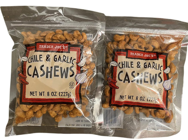TJ's Trader Joe's Chile & Garlic Cashews (Pack of 2)