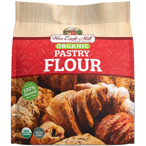 32 oz (2 Pack) War Eagle Mill Organic Pastry Flour, Bag