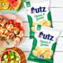 2.75 oz (14 Count) Pack Utz Onion & Garlic Potato Chips Bags Savory and Zesty Flavor with Signature Crunch Snack