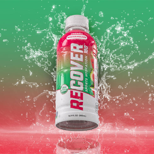 180 20 Potassium-Packed (16.9 Oz (Pack 12), RECOVER Organic Sports Hydration Drink, No Sugar Added, Calorie Sports