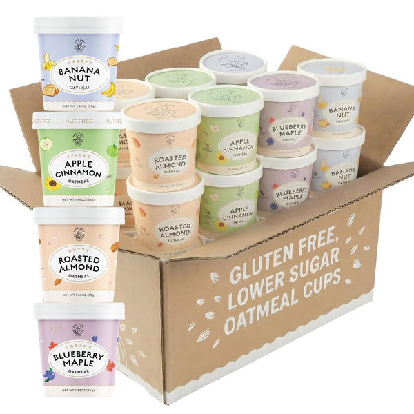 Mylk Labs Variety Pack Protein Oatmeal Cups, Whole Grain, Low Sugar, High