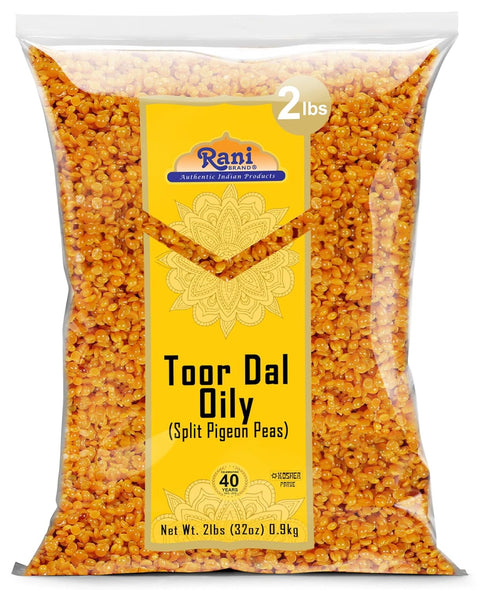 Rani Toor Dal (Split Pigeon Peas) Oily, 32oz (2lbs) 908g ~ All
