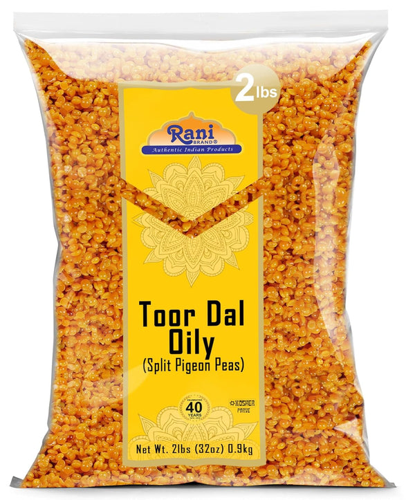Rani Toor Dal (Split Pigeon Peas) Oily, 32oz (2lbs) 908g ~ All