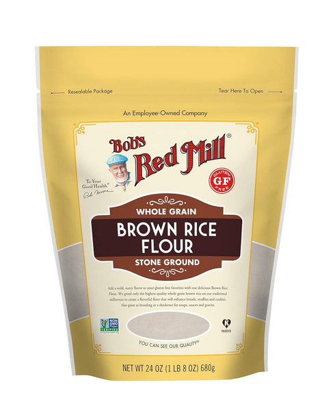 Bob's Red Mill Brown Rice Flour, 24oz (Pack of 1) - Non