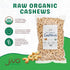 2 Jiva Organics Raw Organic Cashews (Whole) Pound Bag