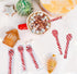 12 Pack Gift Boutique Christmas Peppermint Candy Cane Spoons Edible Mint Candies Spoon Individually Wrapped