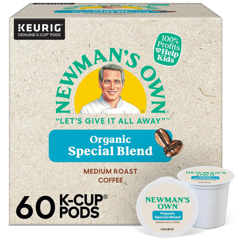 Newman's Own Organic Special Blend, Keurig Single Serve K-Cup Pods, Medium Roast