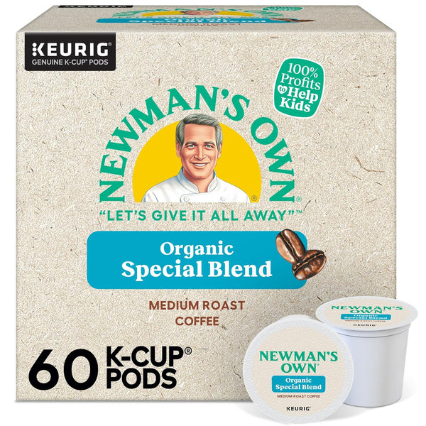 Newman's Own Organic Special Blend, Keurig Single Serve K-Cup Pods, Medium Roast
