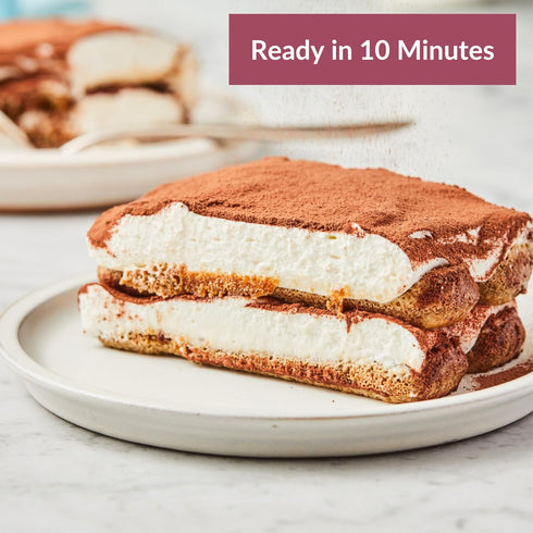 (3 Pack) DeLallo Tiramisu Kit, No-Bake Italian Dessert Mix, Tiramisu Cake Mix with Savoiardi Lady Fingers