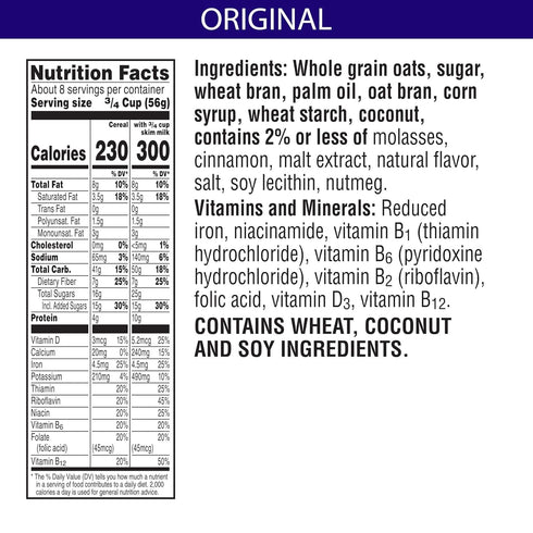 Kellogg's (3 Cracklin' Oat Bran Breakfast Cereal, Family Breakfast, Fiber Cereal, Original Boxes)