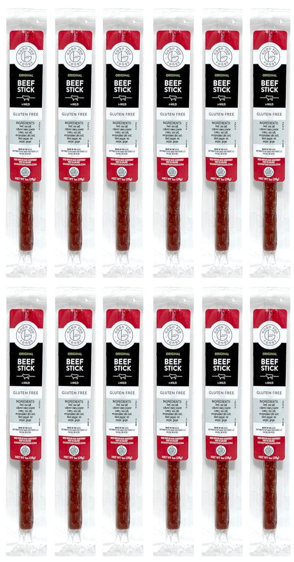 Good Fod Foods Original Meat Sticks Low FODMAP Snacks for a Healthy
