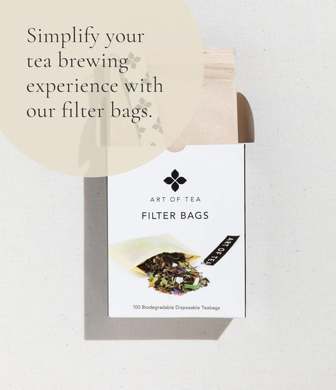 50 Art of Tea | Dark Chocolate Peppermint Dessert Tea | Organic Black Tea | Pyramid Tea Bag Sachets