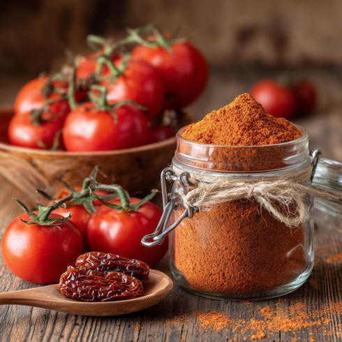 SavorSatch 8oz Dried Tomato Powder Resealable Pouch Non-GMO, Kosher, Perfect for Cooking, Baking & Emergency Food