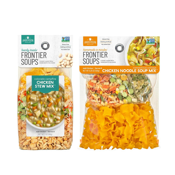 Anderson House Frontier Soups Combo Pack: (1) Colorado Campfire Chicken Stew, 7