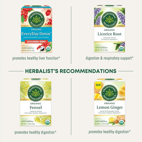 96 (6 Pack) Traditional Medicinals Tea, Organic Spearmint, Supports Everyday Wellness, Healthy & Refreshing, Tea Bags