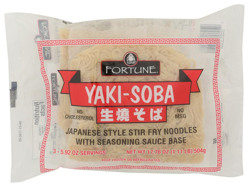 FORTUNE Yaki-Soba Japanese Style Stir Fry Noodles, 17.6 oz