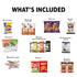 60 Count Pack Package Broadway Basketeers Snack Box Variety Care for Graduation Kids Teens Adults Family Military