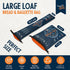 THINK4EARTH Set) - Large Bread and Baguette Bags (Dark Blue, Bread & Baguette