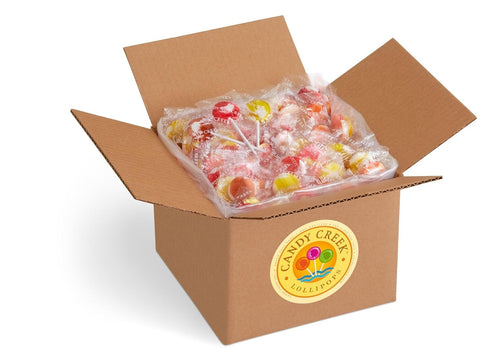 4 lb Candy Creek - Soda Shop Lollipop Variety: Root Beer Float, Cherry Vanilla, Strawberry Banana, Orange Creamsicle