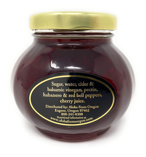 Aloha From Oregon (10 oz) Balsamic Cherry Habanero Pepper Jelly