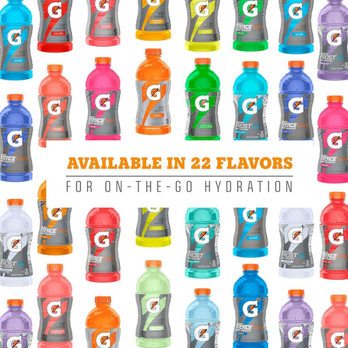Pack, 12 Oz (Pack 18) Gatorade Thirst Quencher, Fruit Punch, Glacier Cherry, Cool Blue Variety Fl