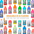 Pack, 12 Oz (Pack 18) Gatorade Thirst Quencher, Fruit Punch, Glacier Cherry, Cool Blue Variety Fl