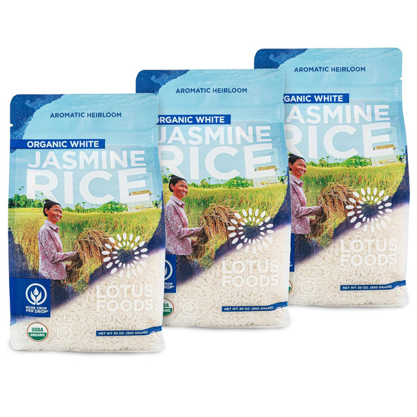 Lotus Foods Organic White Jasmine Rice - Jasmine Rice, Gluten Free White
