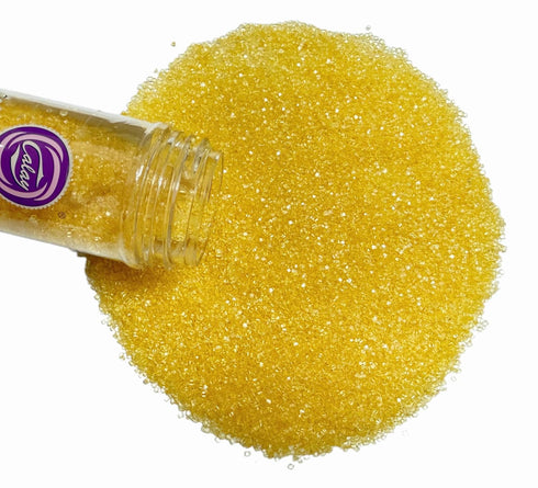 90g/3.17oz Gevog Yellow Sanding Sugar Sprinkles for Cake Decorating, Edible Crystal Candy for Valentines Wedding Baking