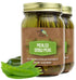 Green Jay Gourmet Pickled Snow Peas in a Jar - Fresh Hand