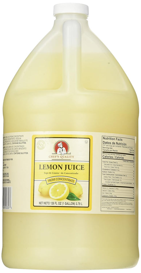 Chef's Quality Lemon juice, 128 Ounce