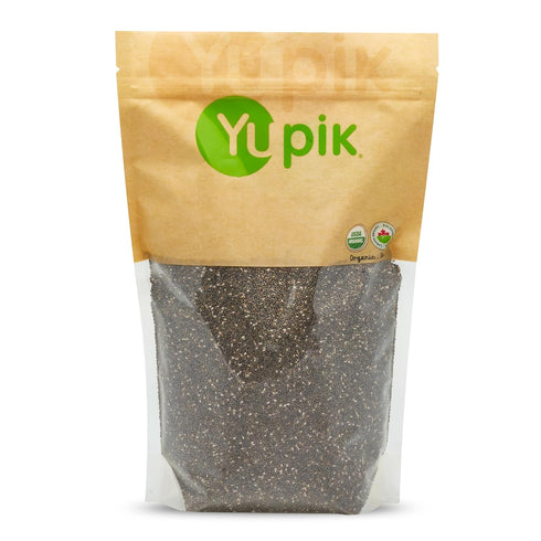 Yupik Organic Black Chia Seeds, 2.2 lb (35.2 oz), Gluten-Free, GMO-Free, Kosher,