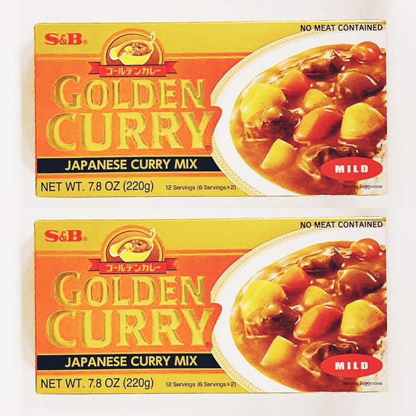 Generic Japanese Curry Mix, Golden Curry,Mild, 7.8 oz, 12 Servings, 2 Pack