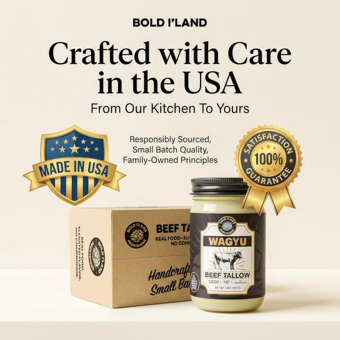 100% 30 14 Pure Wagyu Beef Tallow for Cooking Excellent for Searing Steaks - Keto and Paleo Diet Friendly Perfect