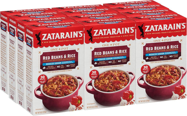 Zatarain's Reduced Sodium Red Beans & Rice Mix, 8 oz