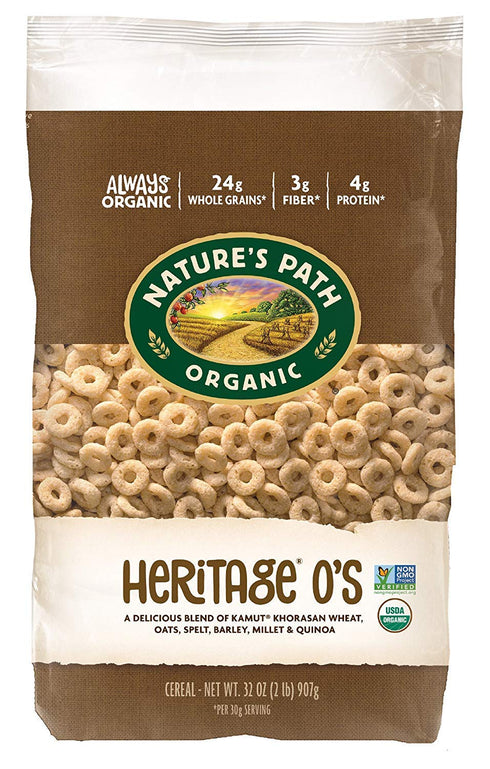 Nature's Path Organic Heritage O's Cereal (3x32 oz.)