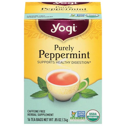 Yogi Herbal Tea Bags, Purely Peppermint 16 ea