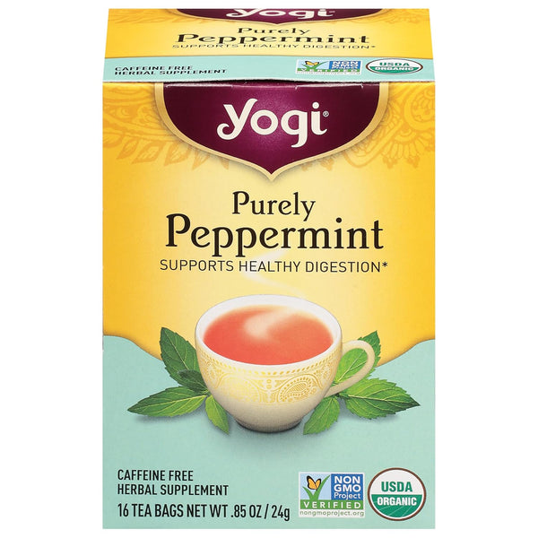 Yogi Herbal Tea Bags, Purely Peppermint 16 ea