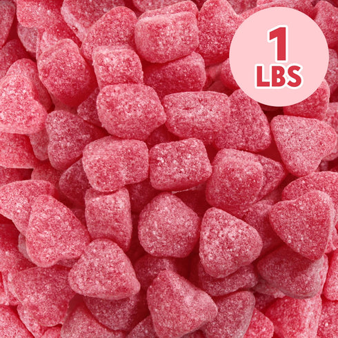 1lb Pack Gummy Valentine's Day Sour Cherry Jelly Hearts Candy, of Valentine's Day Candy Bulk, Ideal Valentine