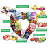 SUNGIVEN Pack 12 10.2 oz Mixed Freeze-Dried Fruit, Variety of Bag, Health Snack, Freeze Dried Apple Banana Strawberry