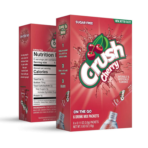 Crush Powder Drink Mix, Sugar Free & Delicious, Classic Variety, 30 Sticks