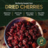(2 Lb) Cravers Delight Sweetened Dried Cherries Tart Cherry Pitted Dried Fruit, Low Added Sugar Great for Baking