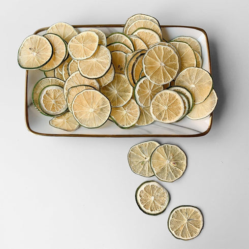 Oranfit (3oz/85g) Dried Lime Slices, Natural Dried Lime Slices, Crafts Cake Decoration Cocktail Garnish Table Scatters