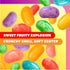 2 Pack Speckled Jelly Beans - Pound - Chewy Candy - Assorted Fruit Flavors - Bulk Jelly Beans for Buffets, Cake